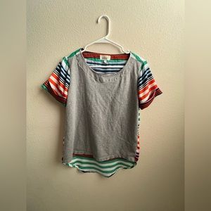 Anthropologie Porridge Printset Tee, size XS